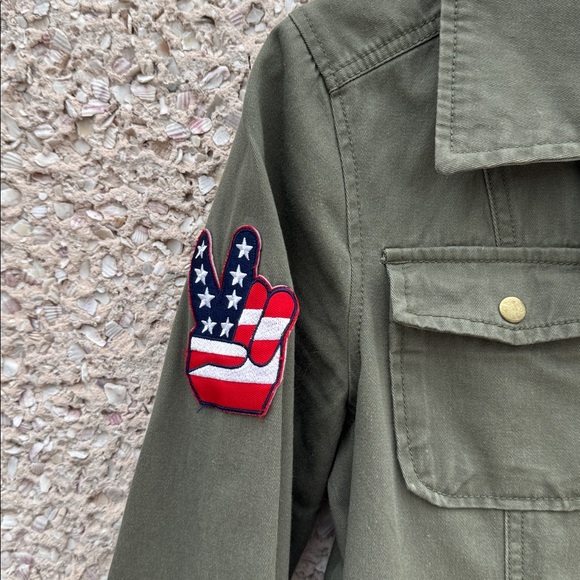 Junk Food X The Beatles Peace Love Utility Jacket - Picture 2 of 7